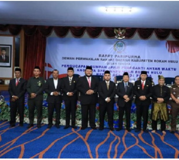 DPRD Rohul Gelar Paripurna Pelantikan PAW Anggota